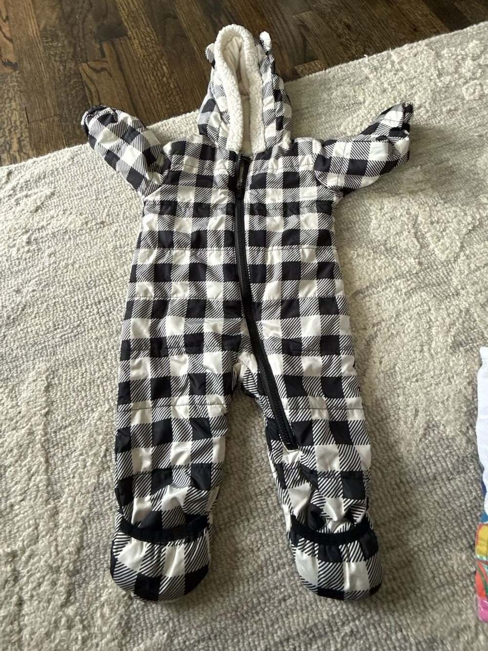 Wonder Nation Buffalo Plaid Snowsuit Size 6-9M